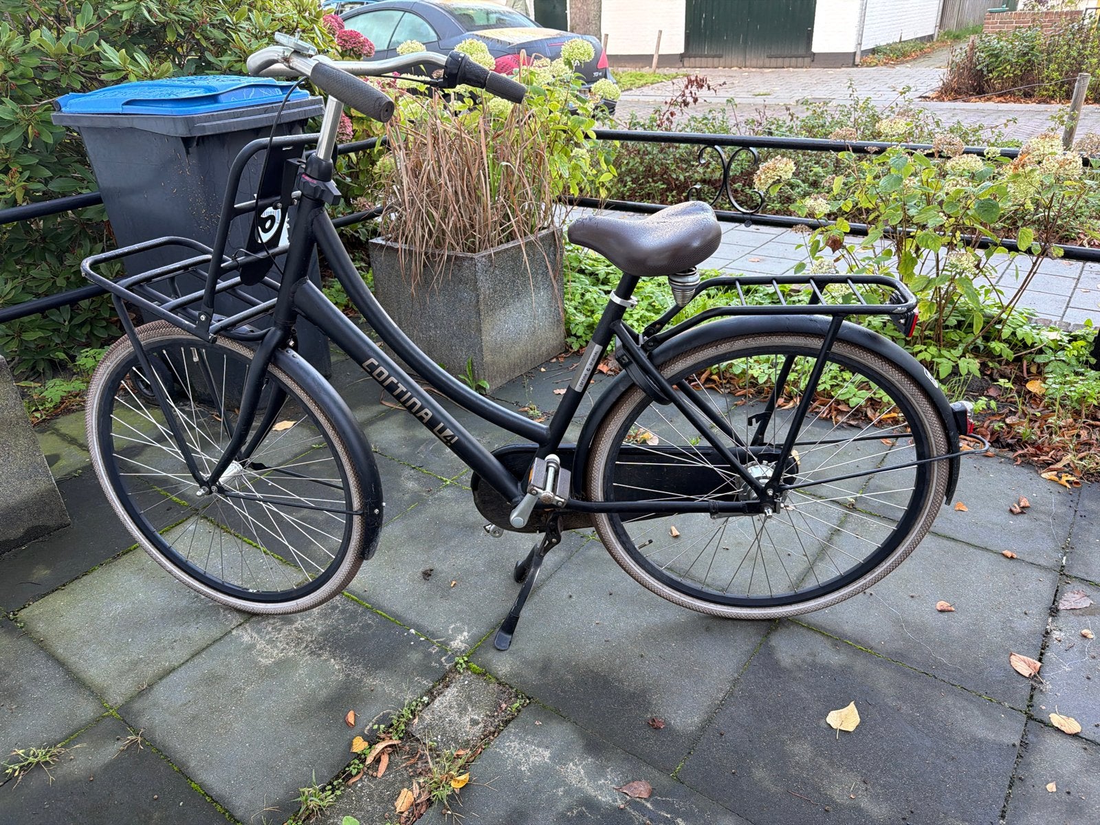 Cortina U4 Transportfiets Dames - Zwart, Terugtraprem, Gebruikt, Versnellingen, 50 tot 53 cm