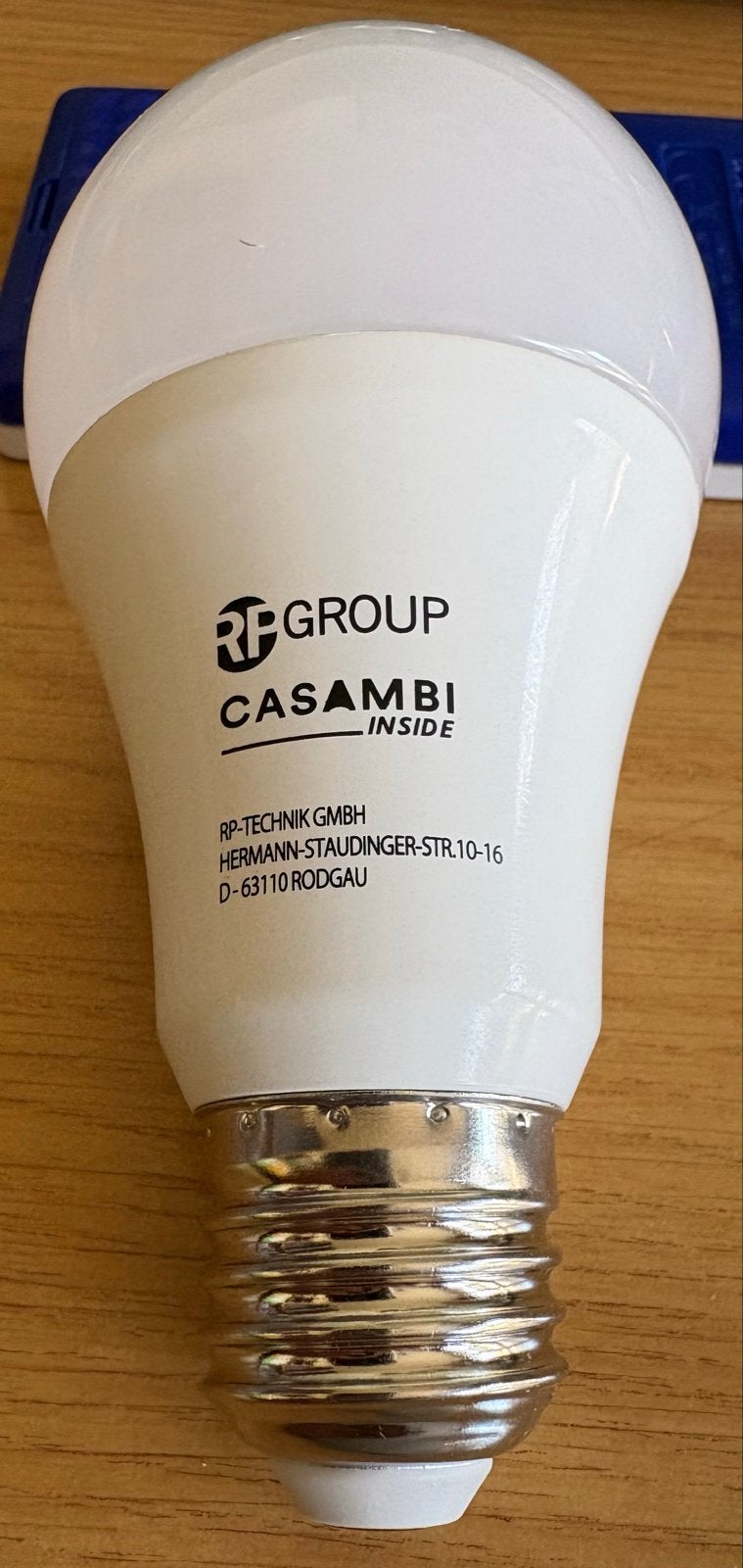 RP Group Casambi LED Lamp E27 A60 8W Warm Wit, Ophalen, Led-lamp, Dimbaar, E27 (groot)