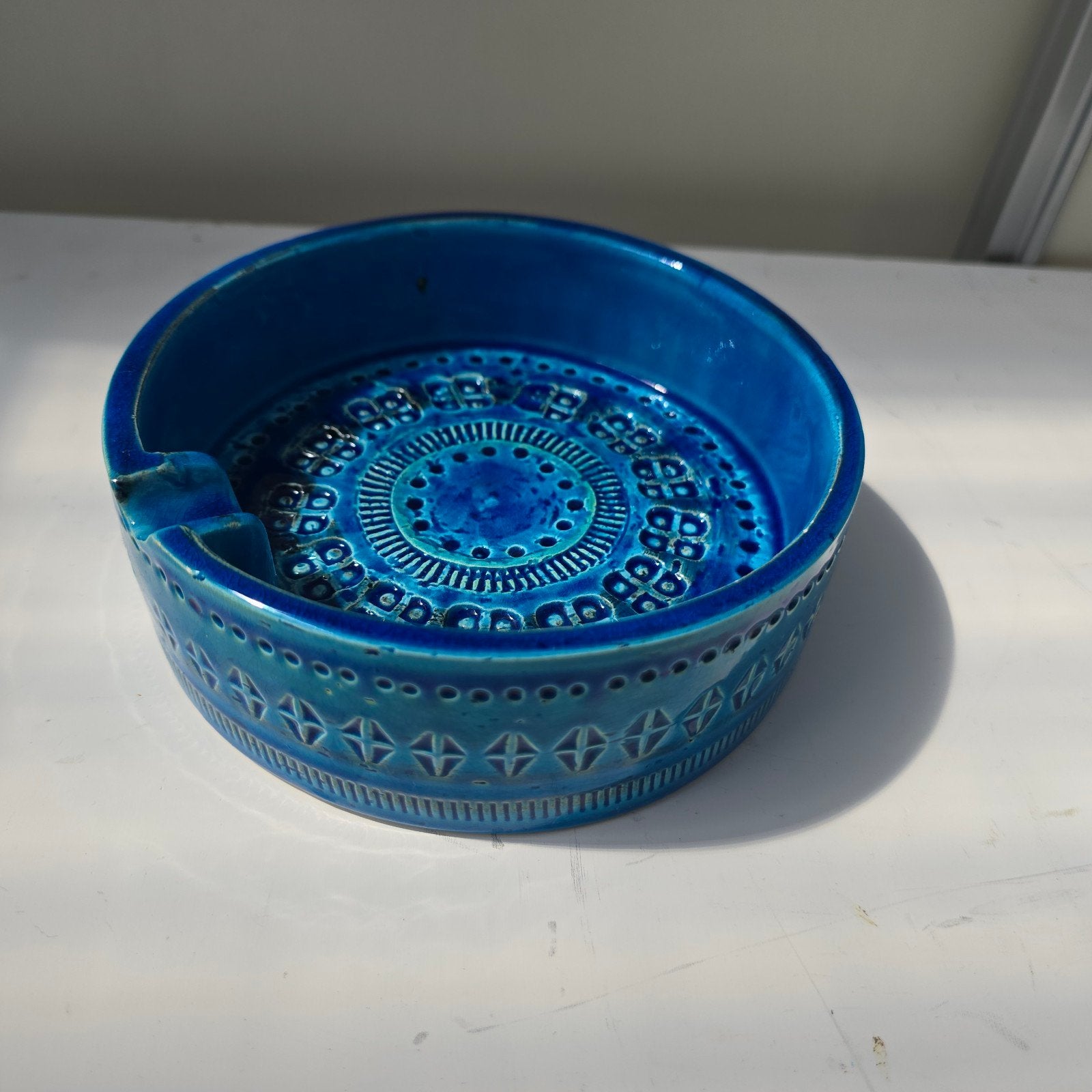 Bitossi asbak van Aldo Londi Rimini Blu, Antiek en Kunst, Ophalen of Verzenden