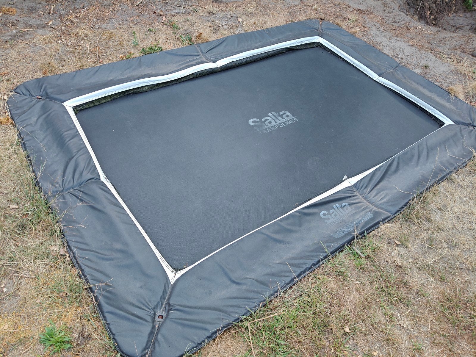 Salta Royal Baseground trampoline 214x305 cm - zwart, Kinderen en Baby's, Speelgoed | Buiten | Trampolines, Ophalen, Gebruikt