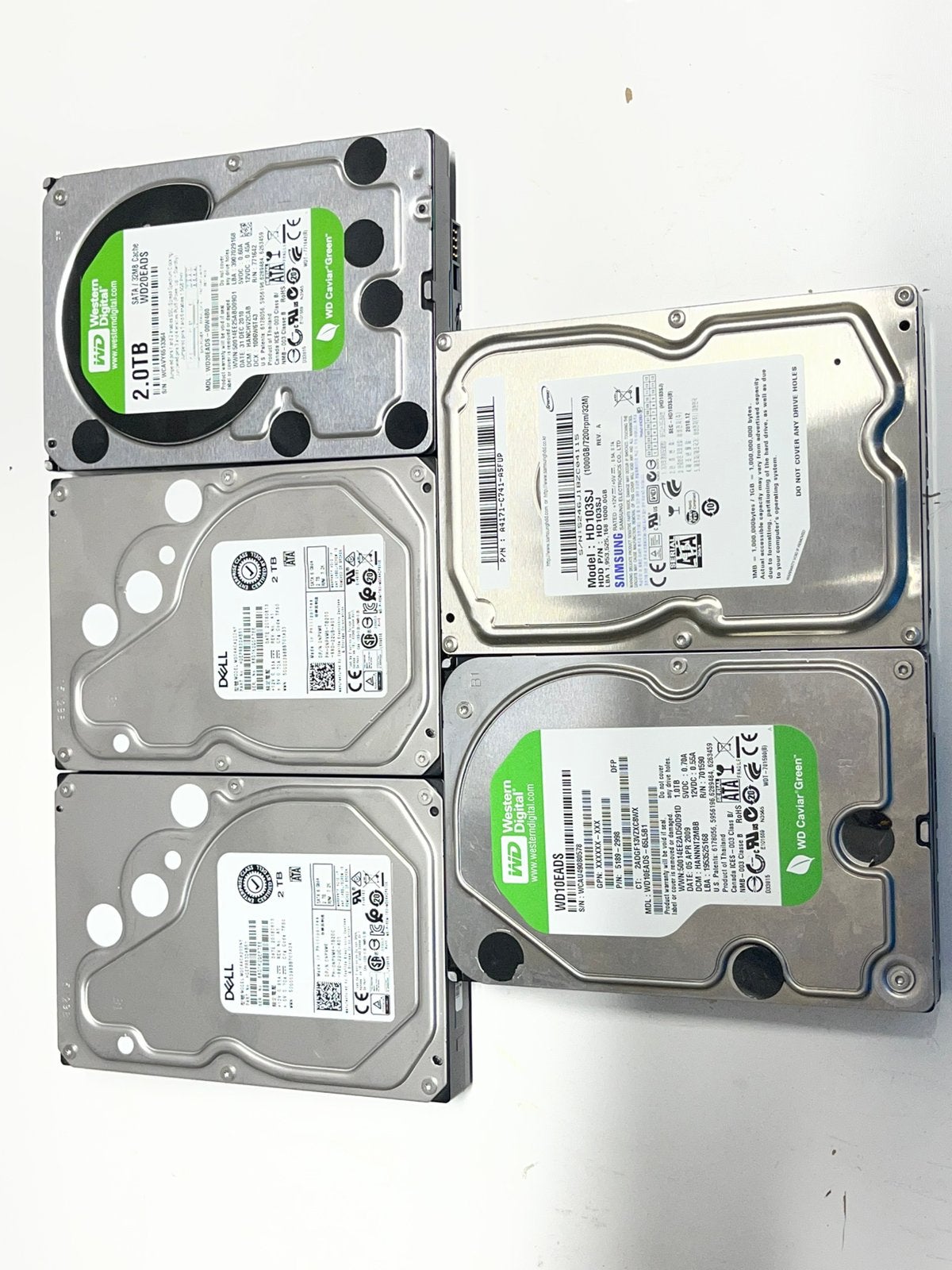 3,5 inch SATA HDD harde schijven 1TB en 2TB getest, Computers en Software, Harde schijven, Intern, Gebruikt, 1 TB en 2 TB, Ophalen of Verzenden