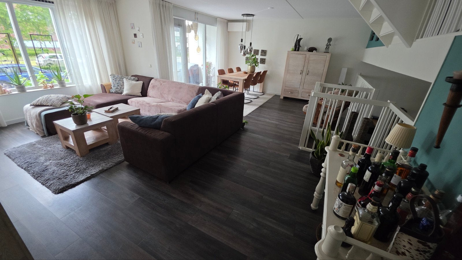 Compleet interieur woonkamer, Ophalen, Gebruikt, 75 m² of meer, Wit
