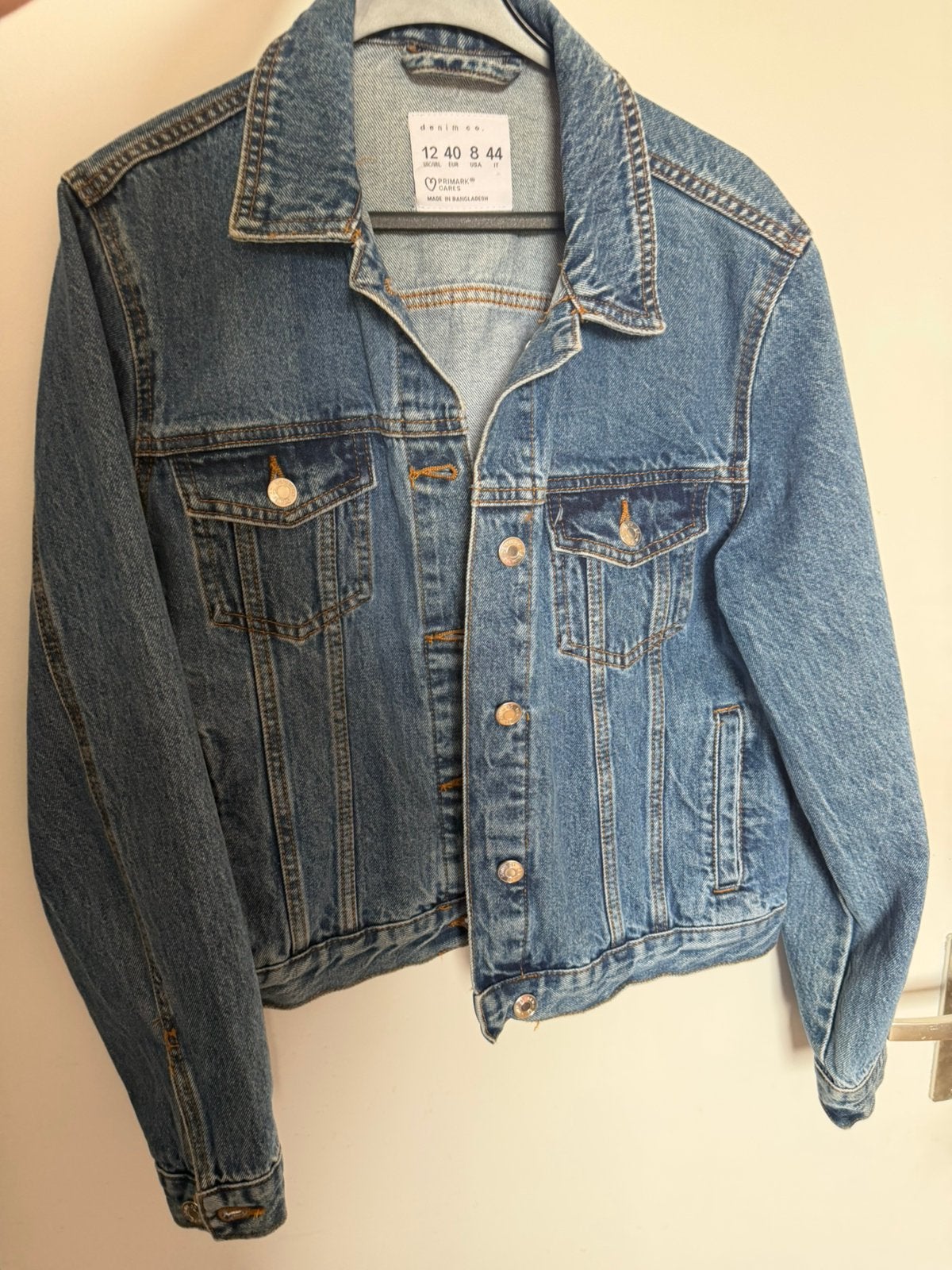 Spijkerjasje, Kleding | Dames, Jassen | Zomer, Ophalen of Verzenden, Gedragen, Maat 38/40 (M), Blauw