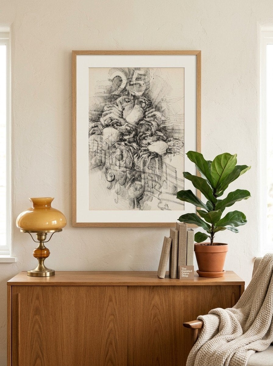 Jac Van Nes - Gesigneerde Pentekening (1992), Ophalen of Verzenden, Tekening, Pentekening, Gesigneerd