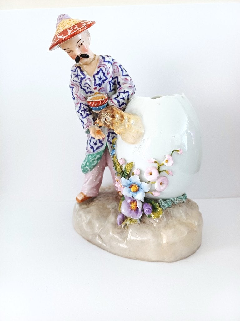 beeldje man Chinees, Chinoiserie, Dresden porselein, Germany, Ophalen of Verzenden