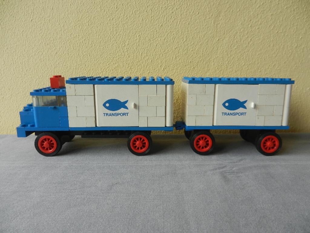 Lego 375 vrachtwagen met aanhanger (uit 1971), Ophalen of Verzenden, Gebruikt