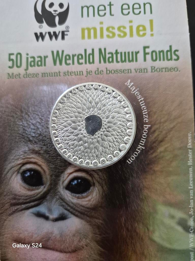2011 € 5 Wereld Natuur Fonds 50 jaar speciale uitgifte., Postzegels en Munten, Ophalen of Verzenden
