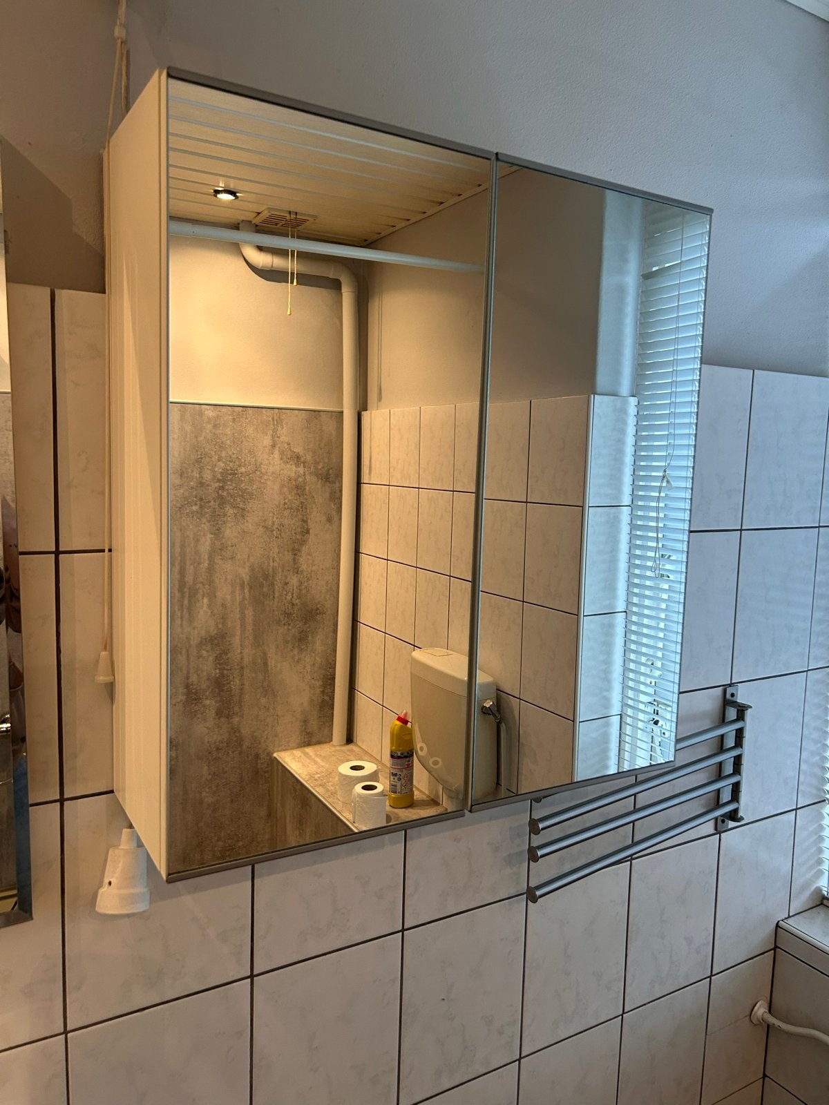 IKEA Lillången spiegelkast badkamer z.g.a.n. 59,5x21x64cm, Ophalen, Spiegelkast, 50 tot 100 cm, Zo goed als nieuw