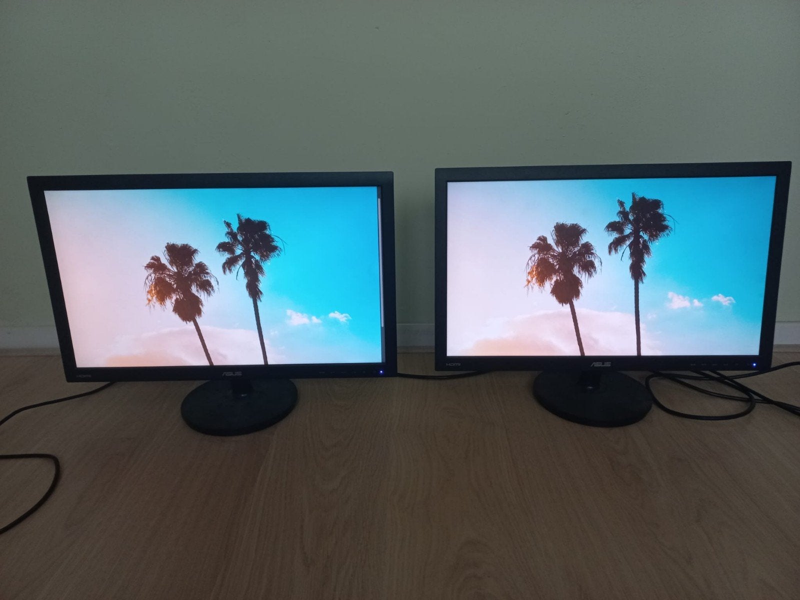 ASUS VS247H Full HD Monitor (2 stuks), Computers en Software, Monitoren, Gebruikt, 60 Hz of minder, DVI, HDMI, VGA, LED, Full HD