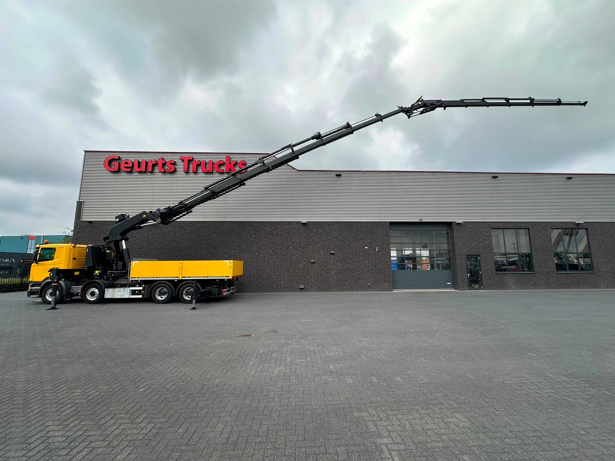 Scania G450 8X4 BAKWAGEN + PALFINGER PK 110002 = JIB PJ 170, Automaat, Achterwielaandrijving, Euro 6, Scania