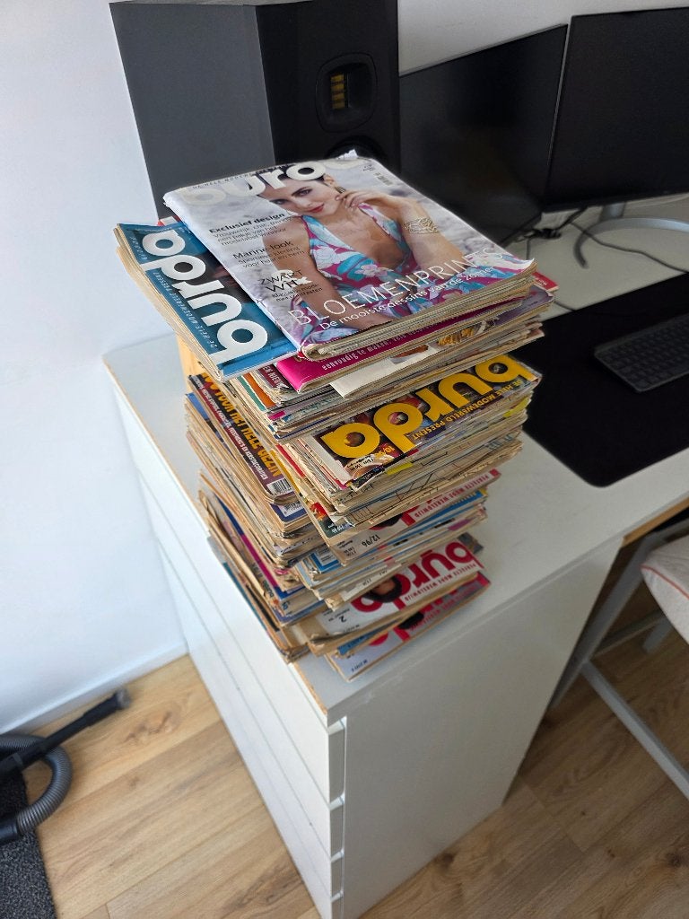Burda vintage borduurblad. Naai en hobby . 46 stuks, Vrouw, Overige typen, Gebruikt, Burda