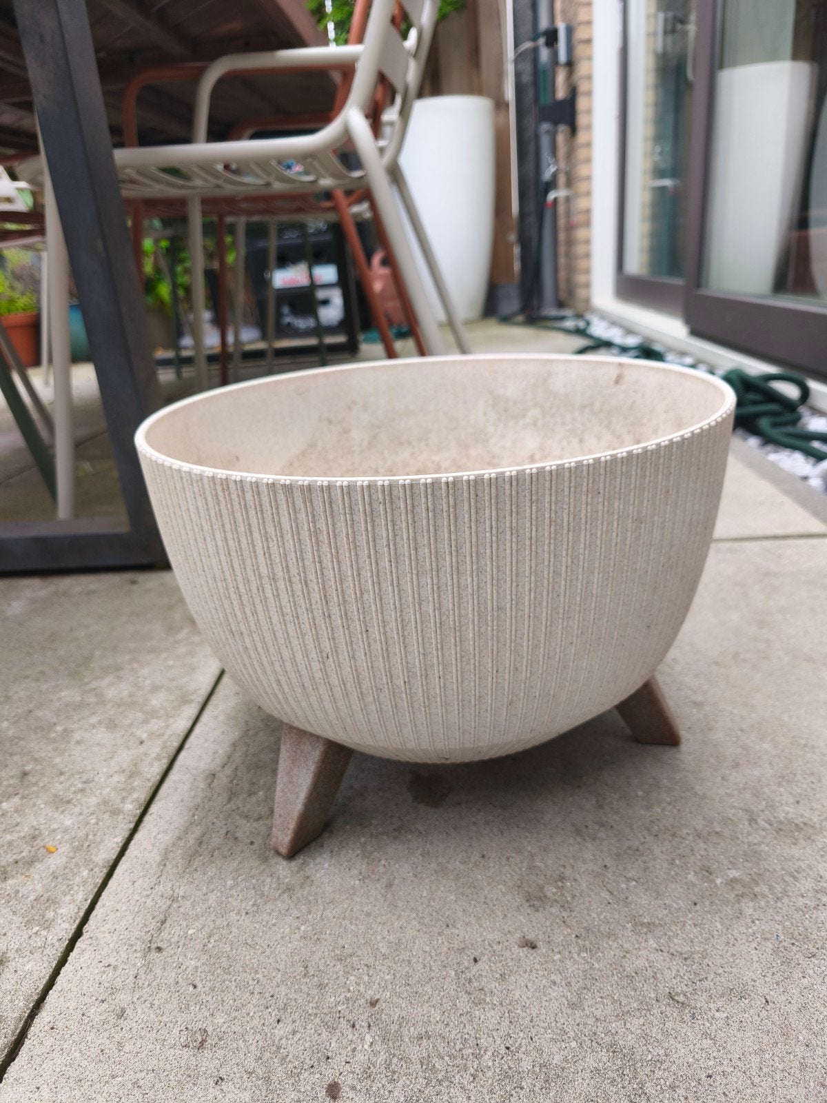 Mica bloempot Doppio 33cm, Ophalen, Rond, Minder dan 30 cm