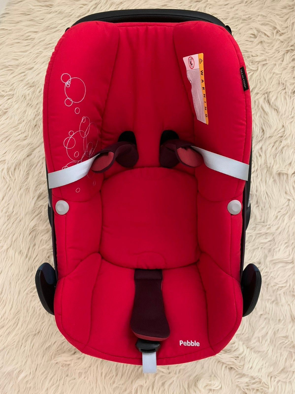 Maxi Cosi Pebble inclusief zomer hoesje, voetenzak | 0-13 kg, Autogordel, Ophalen of Verzenden, Zo goed als nieuw, 0 t/m 13 kg