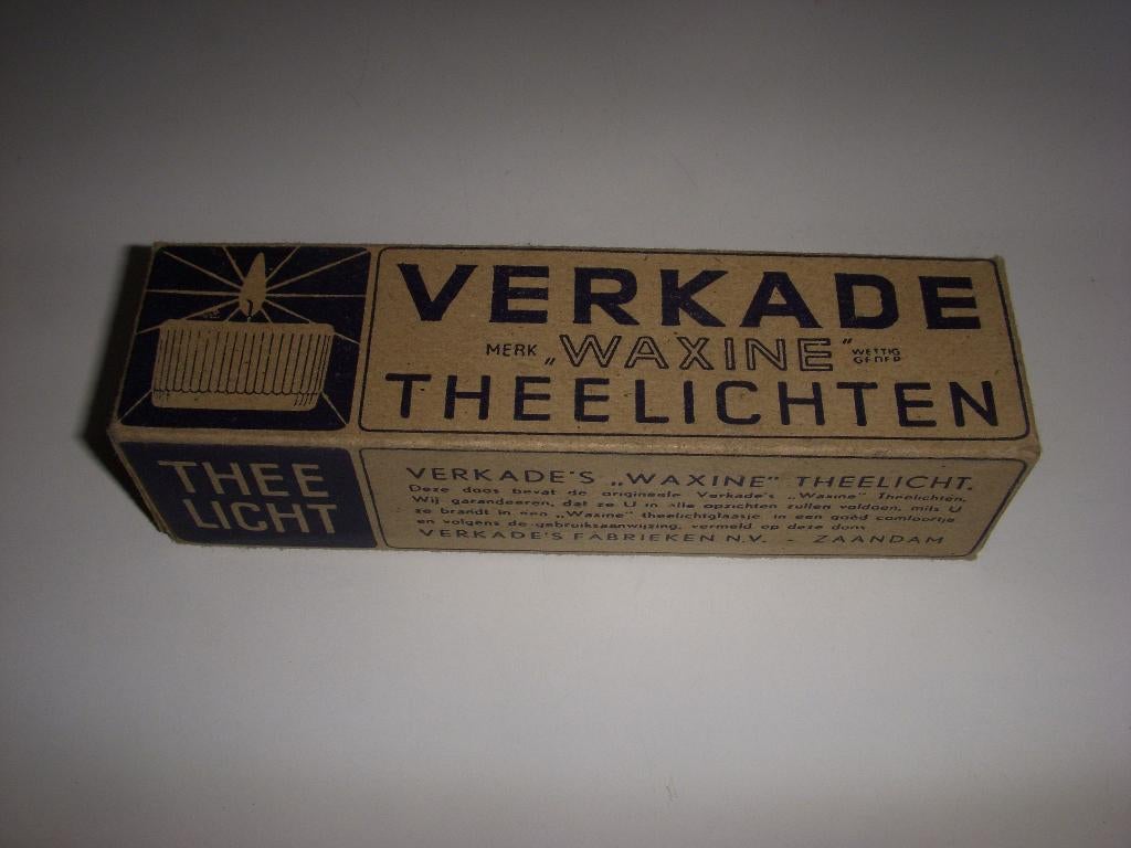 Volle verpakking Verkade '' Waxine '' Theelichten jaren 30, Ophalen of Verzenden