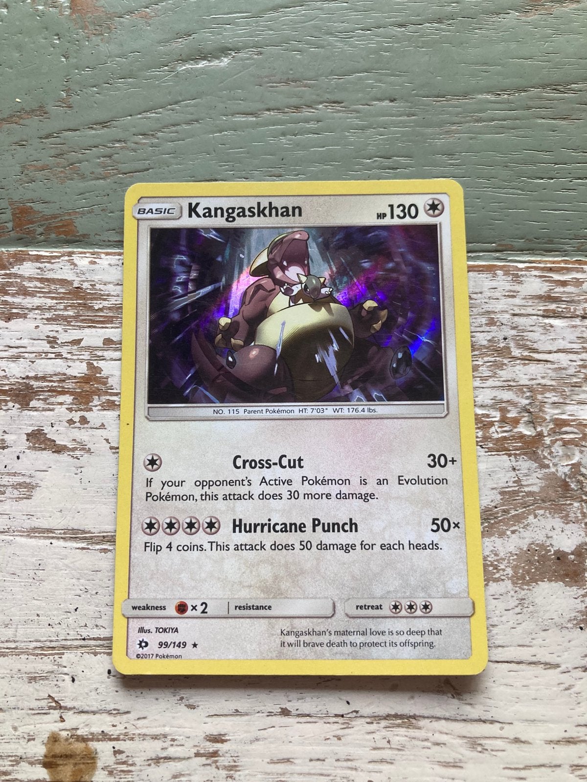 Pokemon kaart Kangaskhan Holo, Ophalen of Verzenden, Zo goed als nieuw
