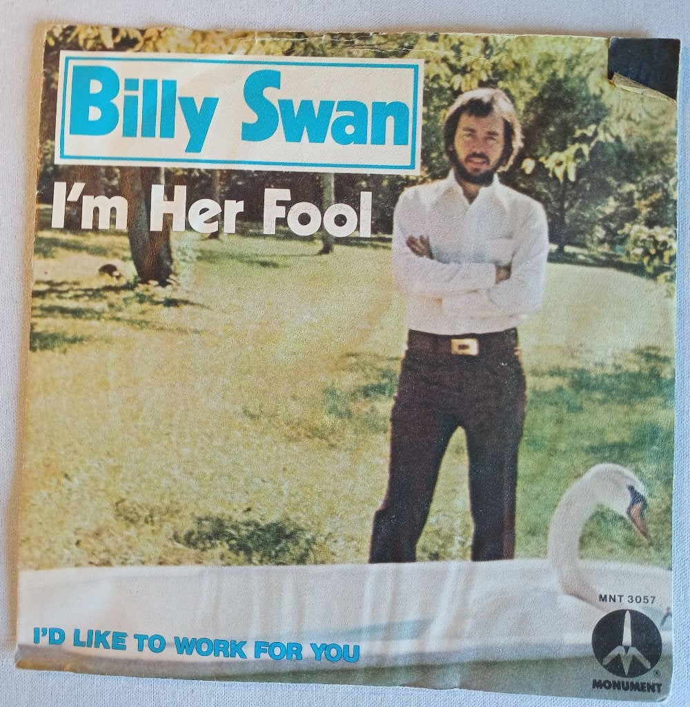 Billy Swan - I'm her fool. VG+, Gebruikt, 7 inch, Pop, Fotohoes