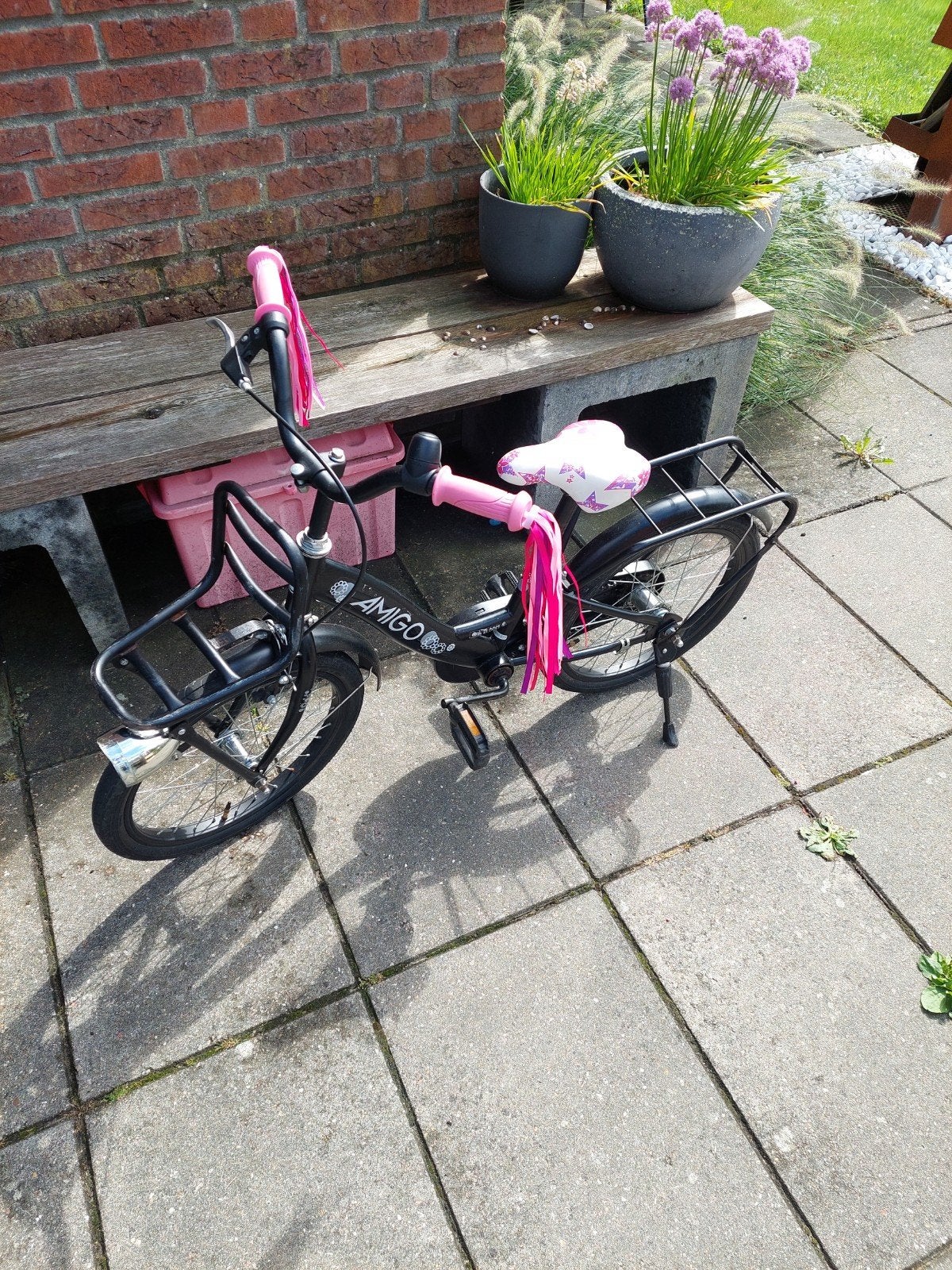 Amigo fiets 18 inch, Ophalen, Terugtraprem, Gebruikt, Verstelbare zitting