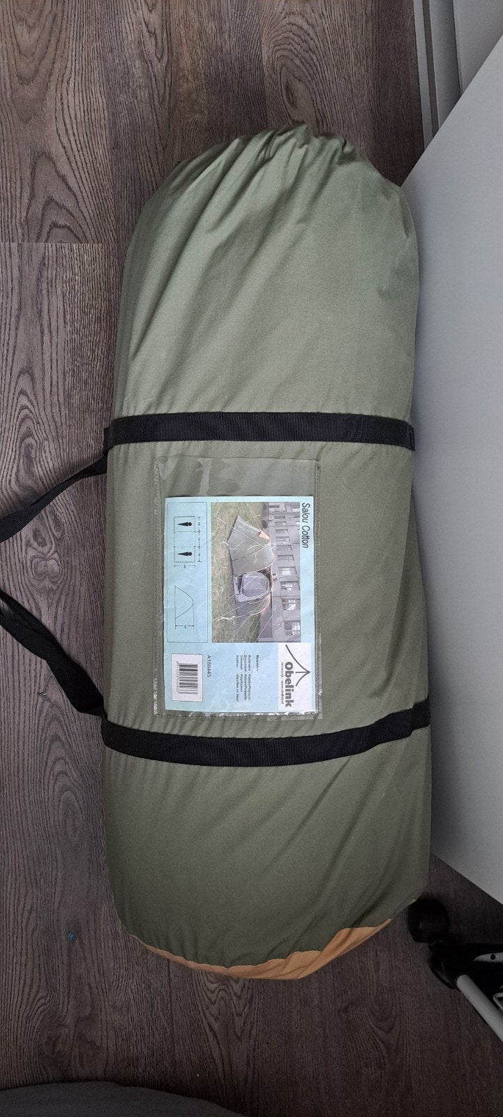 Obelink Satou Cotton Vis-à-vis Tent - 2 Persoons, Caravans en Kamperen, Tenten, Ophalen, Gebruikt, Tot en met 4