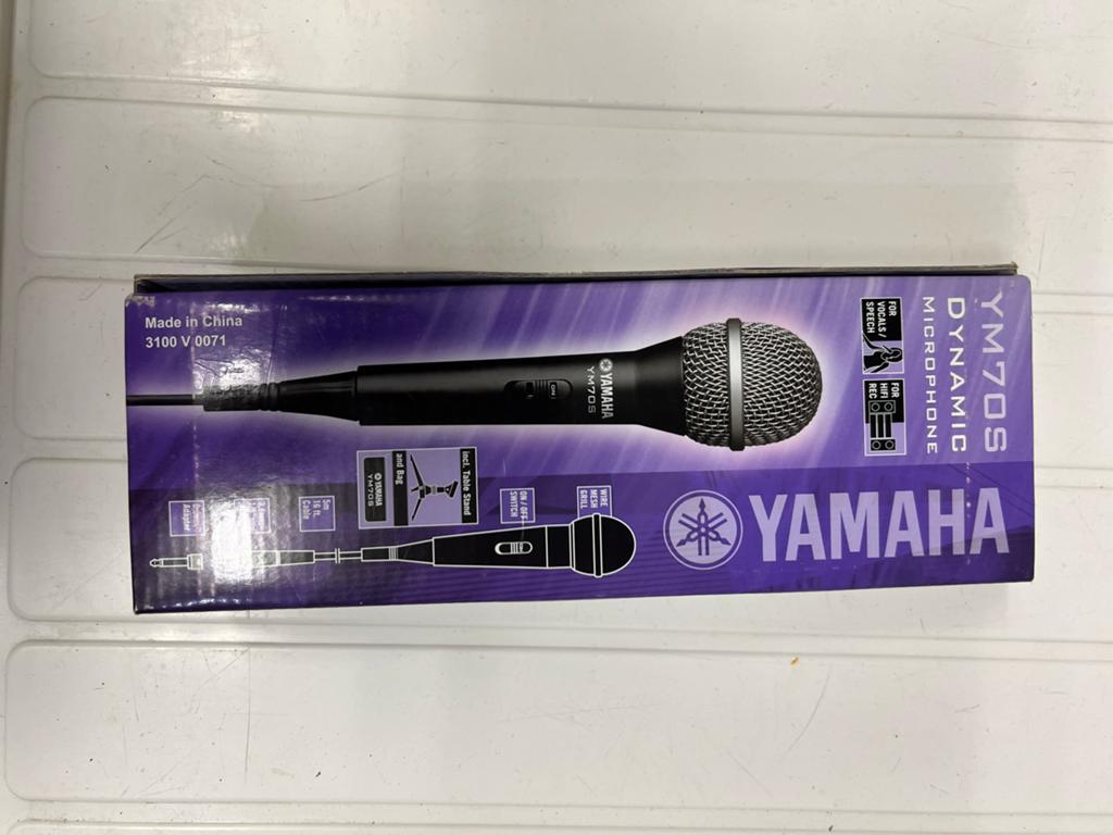 Yamaha YM70S Dynamische Microfoon met Tafelstandaard, Ophalen of Verzenden, Zo goed als nieuw, Zangmicrofoon