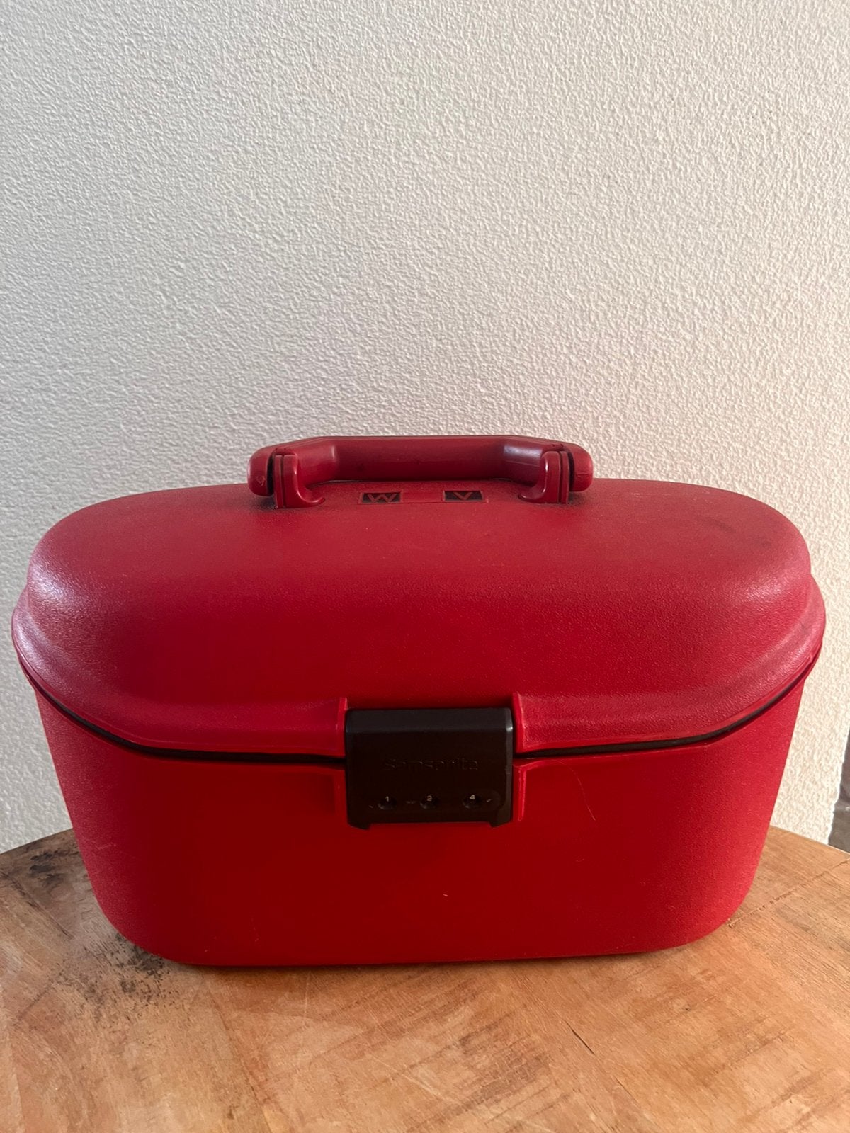 Samsonite beautycase rood, Ophalen, Gebruikt, Met slot, Hardcase