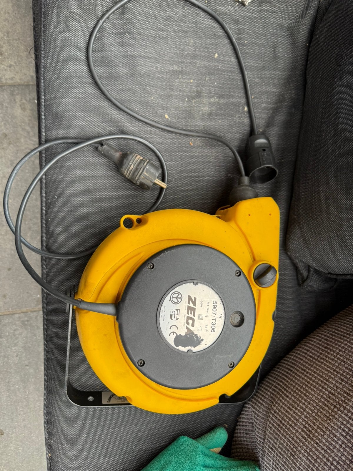 Zeca verlengsnoer kabel haspel, Doe-het-zelf en Verbouw, Elektra en Kabels, Ophalen of Verzenden, Zo goed als nieuw, Kabel of Snoer