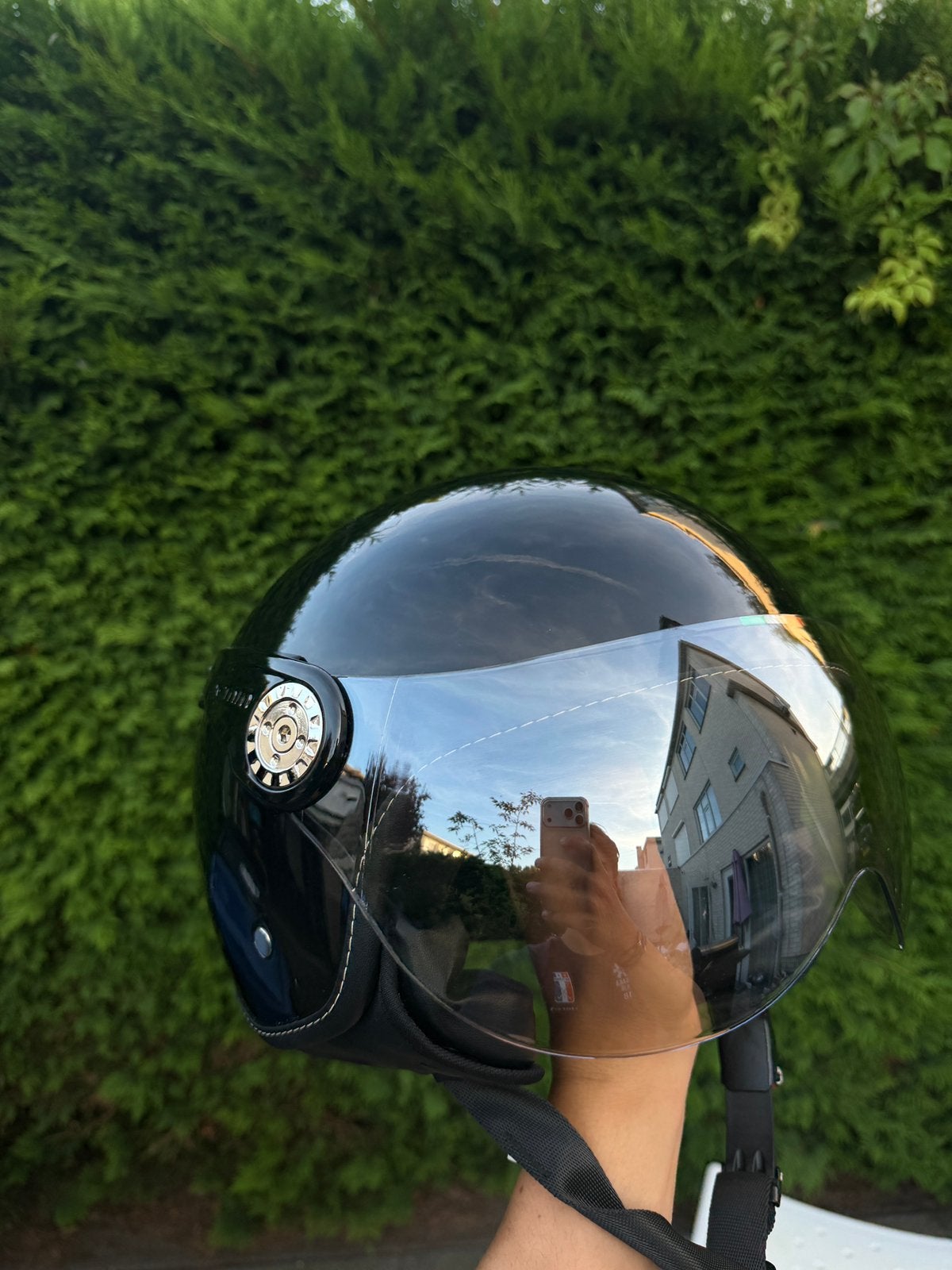 Beon design scooterhelm glanszwart, Ophalen, Zo goed als nieuw