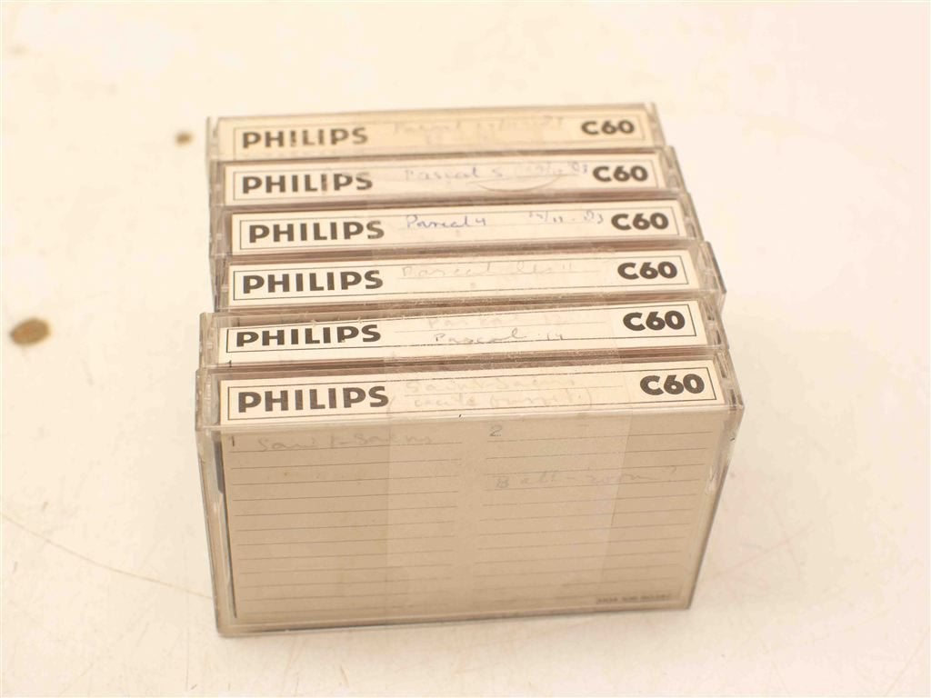 6 Philips cassettebandjes 38504, Ophalen of Verzenden, Gebruikt, Overige genres, 1 bandje