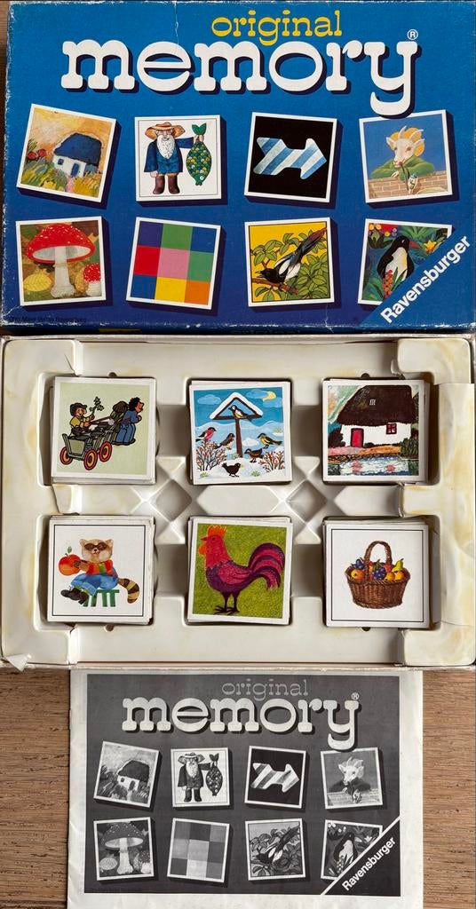 Original Memory Ravensburger - Klassiek Geheugenspel, Een of twee spelers, Ophalen, Gebruikt