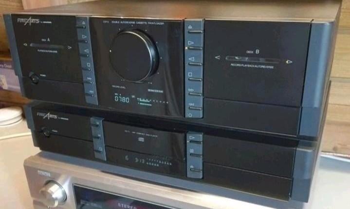 Grundig finearts cd speler cd11 + cassettedeck ccf3, Ophalen of Verzenden, Gebruikt, Cassettedeck, Overige merken
