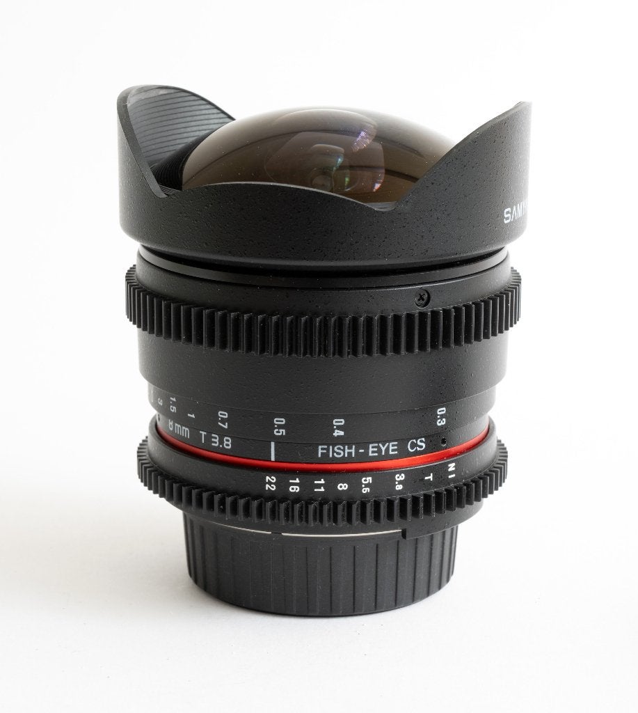 Samyang 8mm T3.8  Fish-eye lens voor Nikon DX, Audio, Tv en Foto, Fotografie | Lenzen en Objectieven, Handmatige focus, Gebruikt