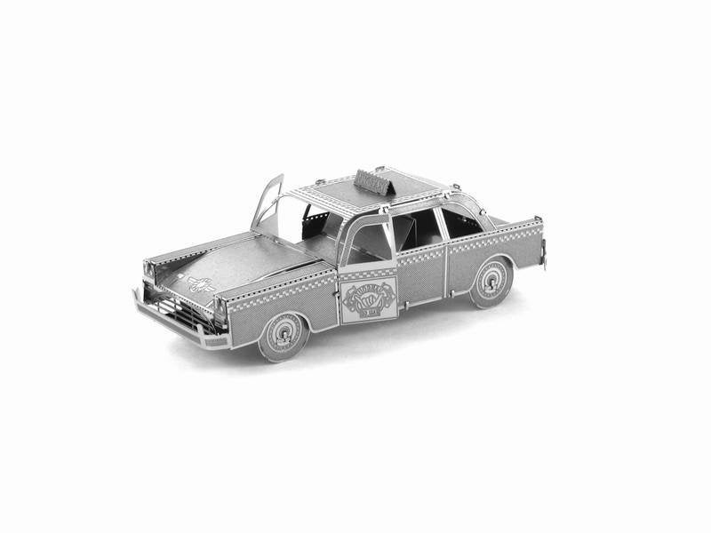 Metalen bouwpakket Taxi auto 3D Laser Cut, Hobby en Vrije tijd, Ophalen of Verzenden, Nieuw, 1:50 tot 1:200