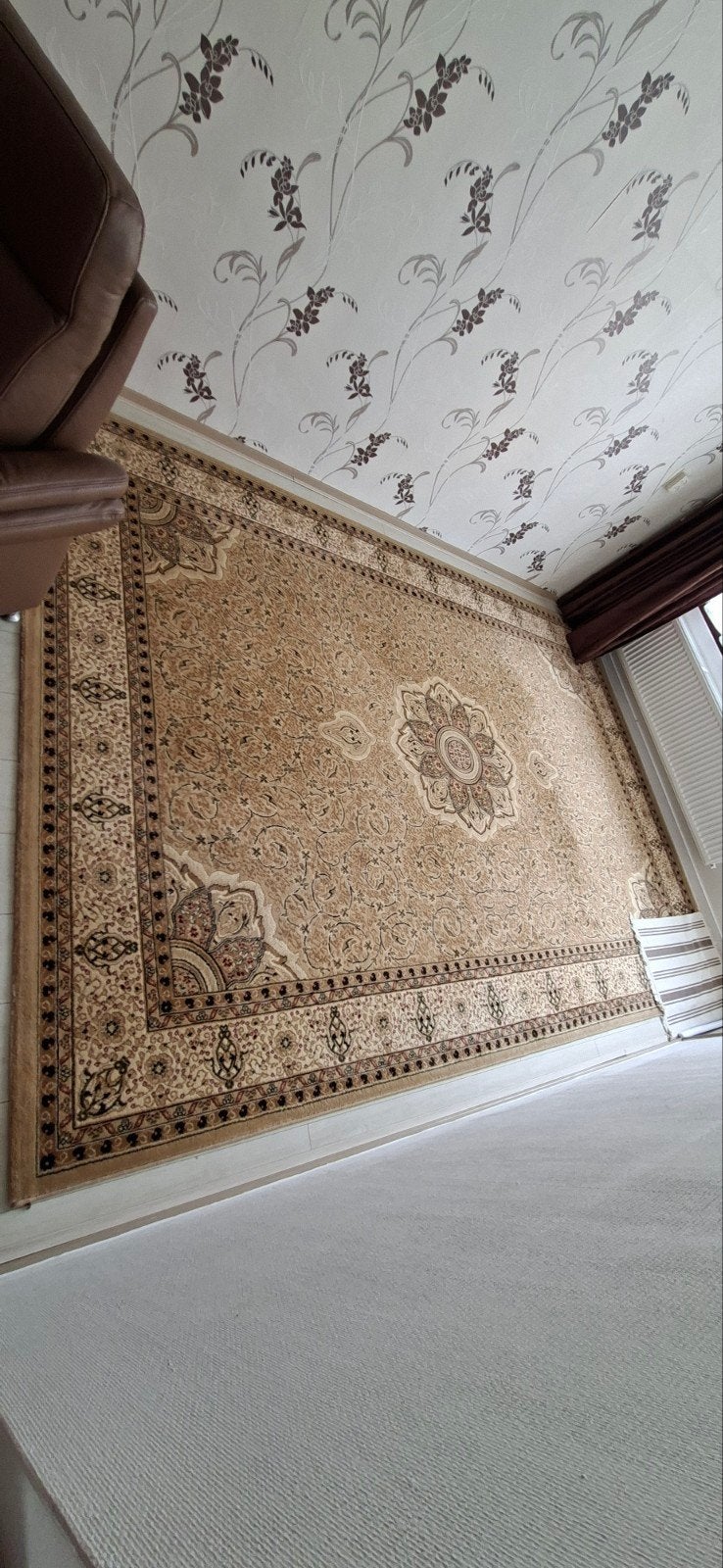 Kashmir Tapijt - Beige, 240x340 cm, Zo goed als nieuw, Huis en Inrichting, 200 cm of meer, Ophalen of Verzenden, Zo goed als nieuw