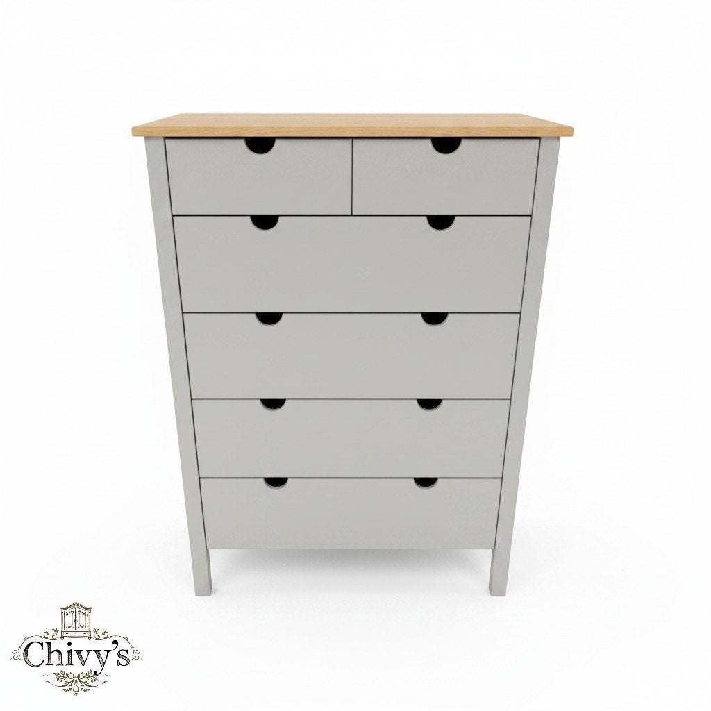 Landelijk ladekastje / commode – warm vintage groen, 100 tot 150 cm, 3 of 4 laden, Overige houtsoorten, 50 tot 75 cm