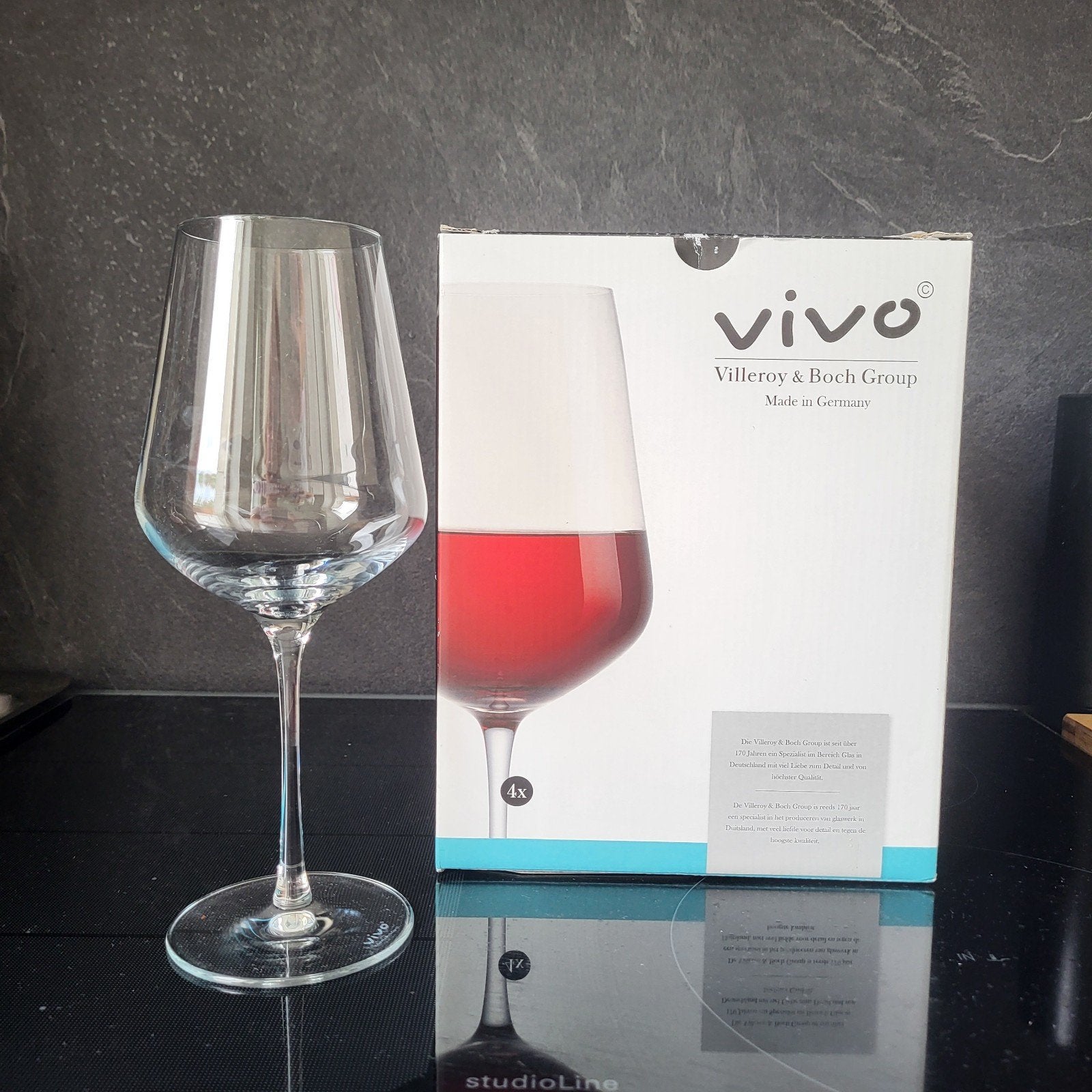 Vivo Villeroy & Boch Group wijnglazen (4x), Ophalen, Nieuw, Overige merken, Glas
