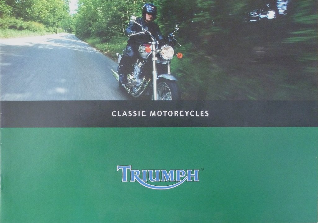 Folder TRIUMPH Classic Motorcycles 1998, Motoren, Ophalen of Verzenden, Triumph