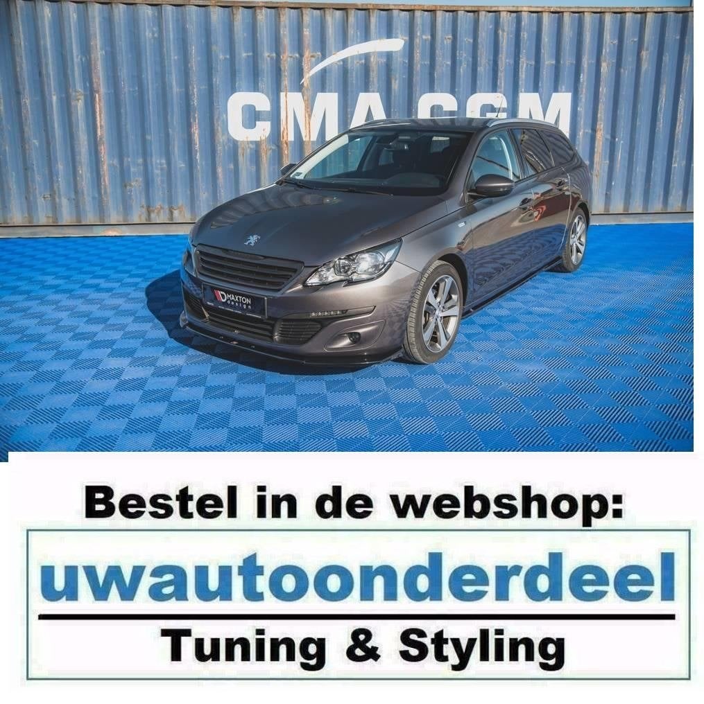 Maxton Spoiler Lip Splitter Voor Peugeot 308 MK2 Facelift St, Verzenden, Automotive Parts, A.parts@hotmail.nl, Trasmolenlaan 12 3447 GZ Woerden