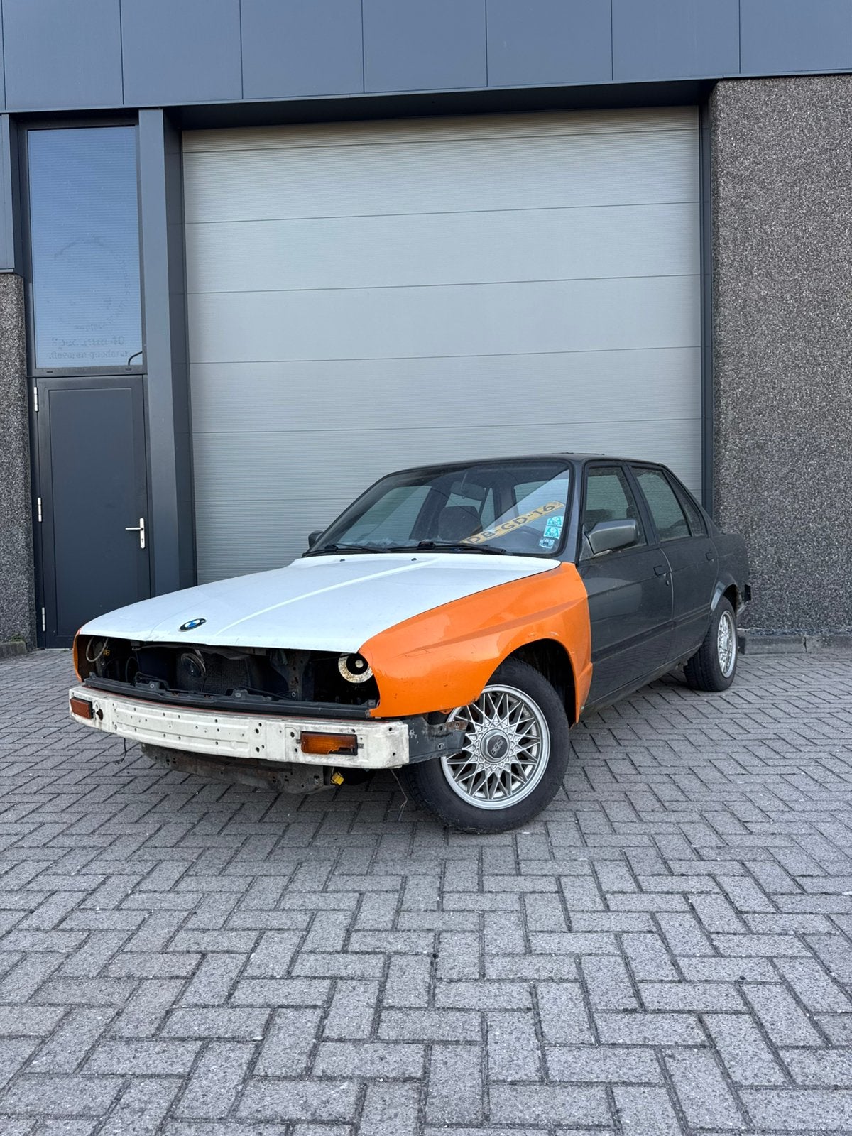 BMW E30 I 316 K6 1988 Grijs / PROJECT/ WIDE BODY, Auto's, 1596 cc, Achterwielaandrijving, 4 cilinders, 1070 kg