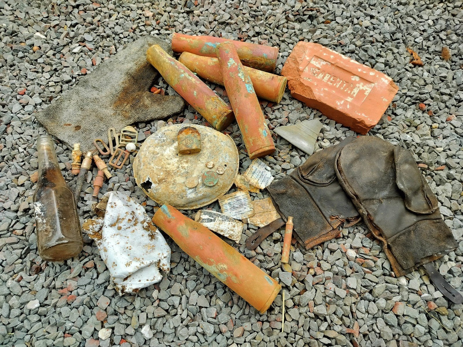 Bodemvondsten WOII Normandië D-Day Amerikaans US Militaria, Verzamelen, Militaria | Tweede Wereldoorlog, Ophalen of Verzenden