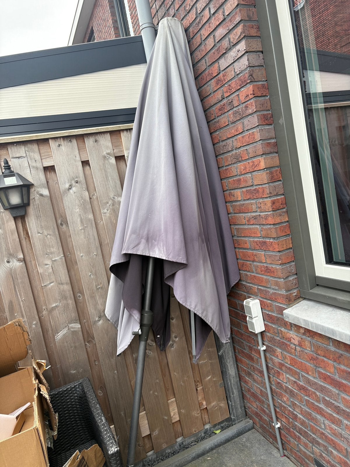 Parasol, Ophalen of Verzenden, Gebruikt, 1 tot 2 meter, Zweefparasol