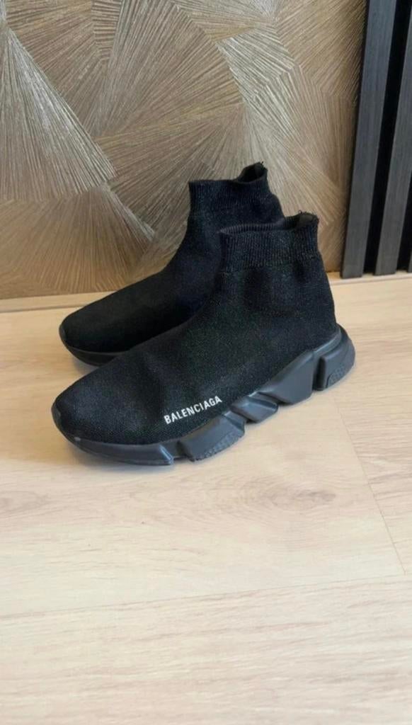 Balenciaga Speed Trainer Zwart Glitter – Maat 40, Zwart, Ophalen of Verzenden, Sneakers of Gympen, Zo goed als nieuw