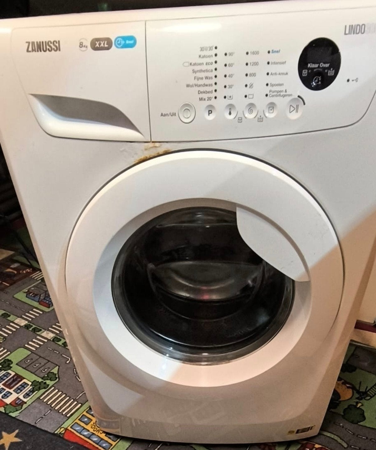 Wasmachine Zanussi 7 kg xxl, 6 tot 8 kg, Ophalen of Verzenden, 1200 tot 1600 toeren, 85 tot 90 cm