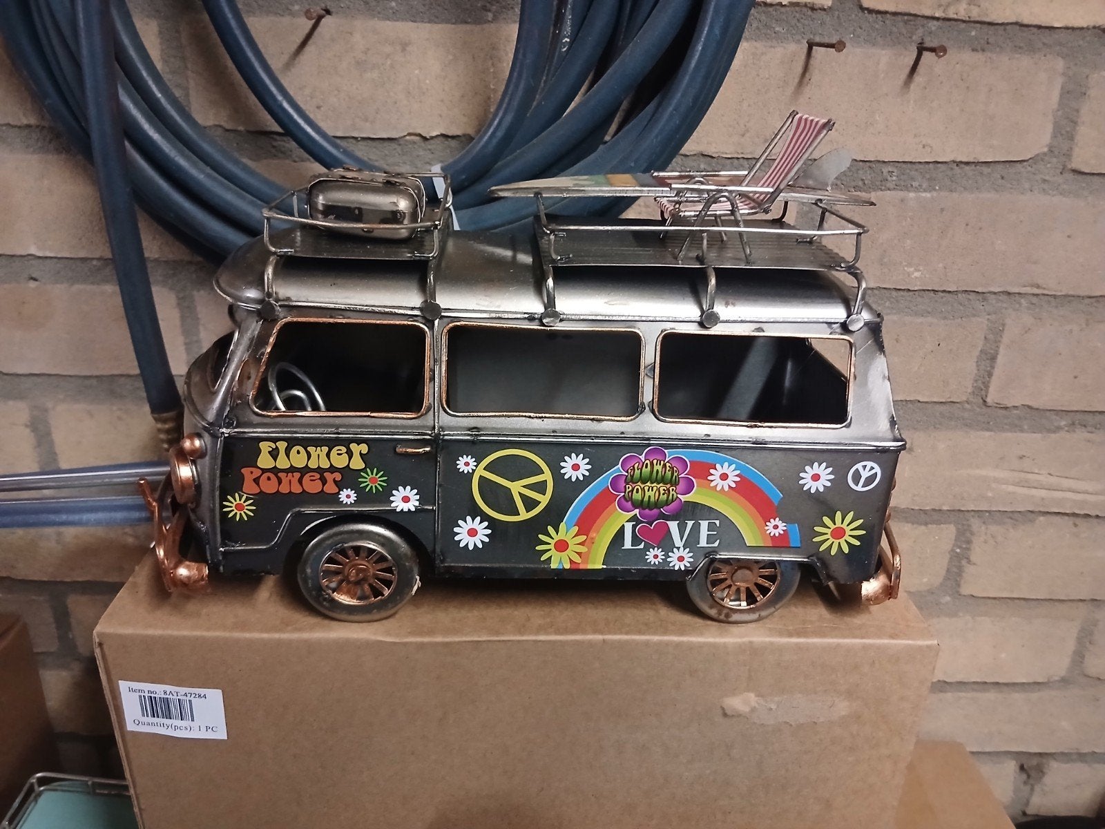 Blikken Volkswagen Camper Bus - Hippie Stijl Decoratie, Ophalen, Nieuw, Overige, Overige merken