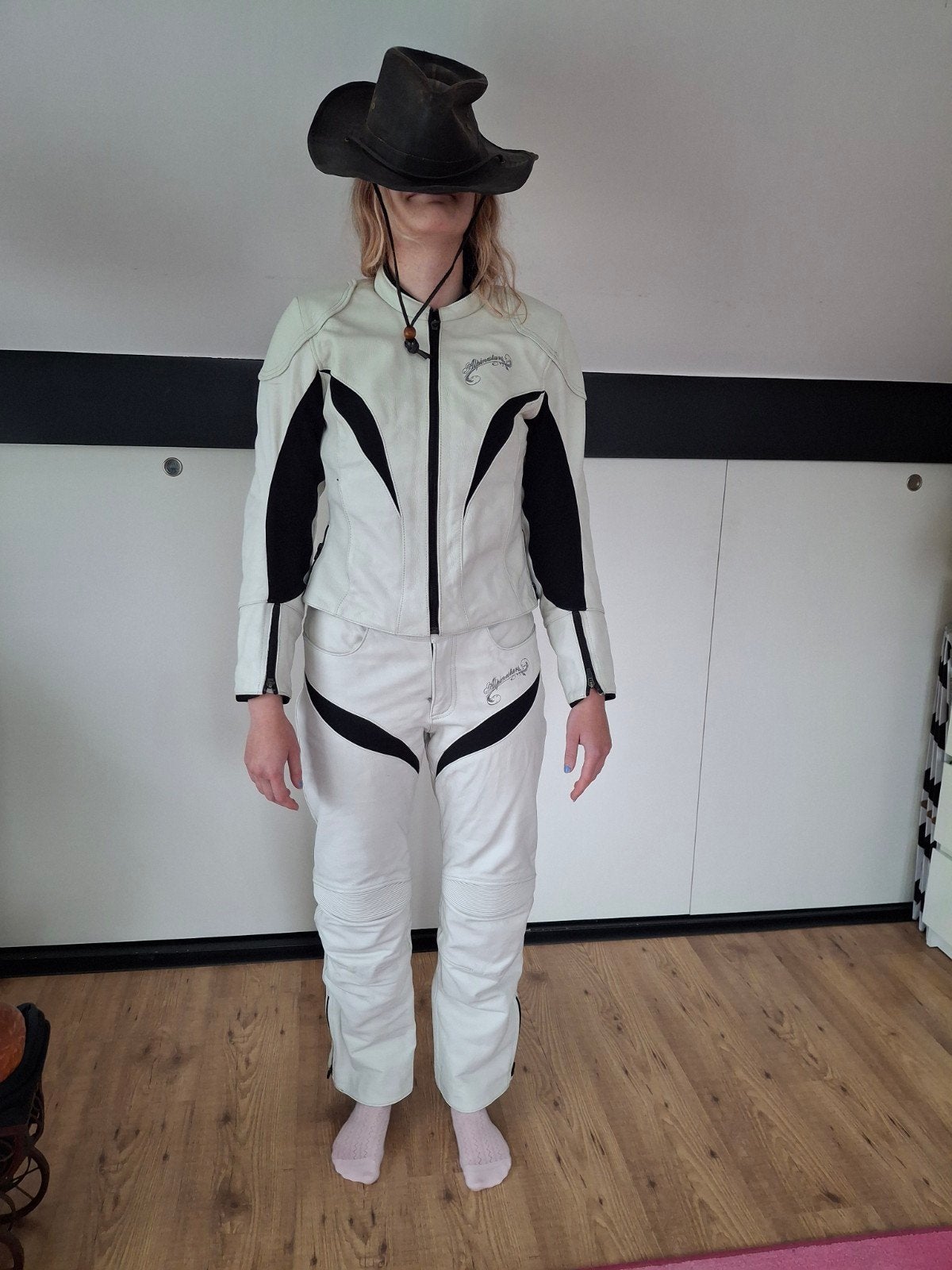 Dames motorpak (jas, broek) Alpinestars en laarzen Vanucci, Motoren, Kleding | Motorkleding, Ophalen of Verzenden