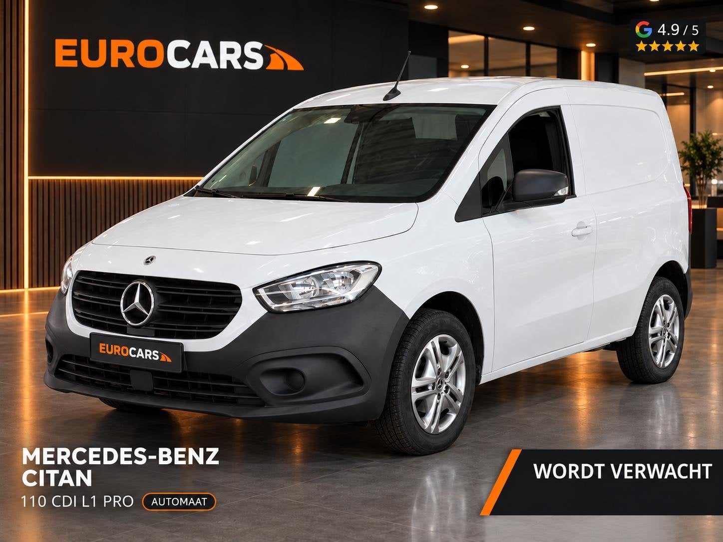 Mercedes-Benz Citan 108 CDI L1 Pro Airco Apple Carplay/Andro, Auto diversen, Overige carrosserieën, Wit, Mercedes-Benz, Mercedes-Benz Nederland B.V.