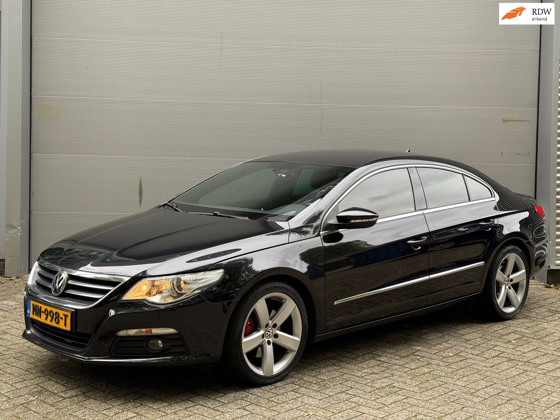 Volkswagen Passat CC 2.0 TSI l Automaat l Climate l Navi l A, Auto's, Dealer onderhouden, Zwart, 4 cilinders, 1984 cc