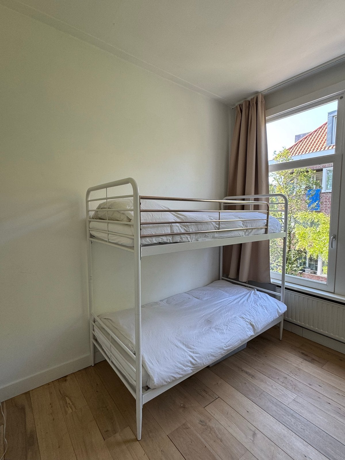 Leuk metalen stapelbed, Huis en Inrichting, Slaapkamer | Stapelbedden en Hoogslapers, Ophalen, Gebruikt, 90 cm, Eenpersoons