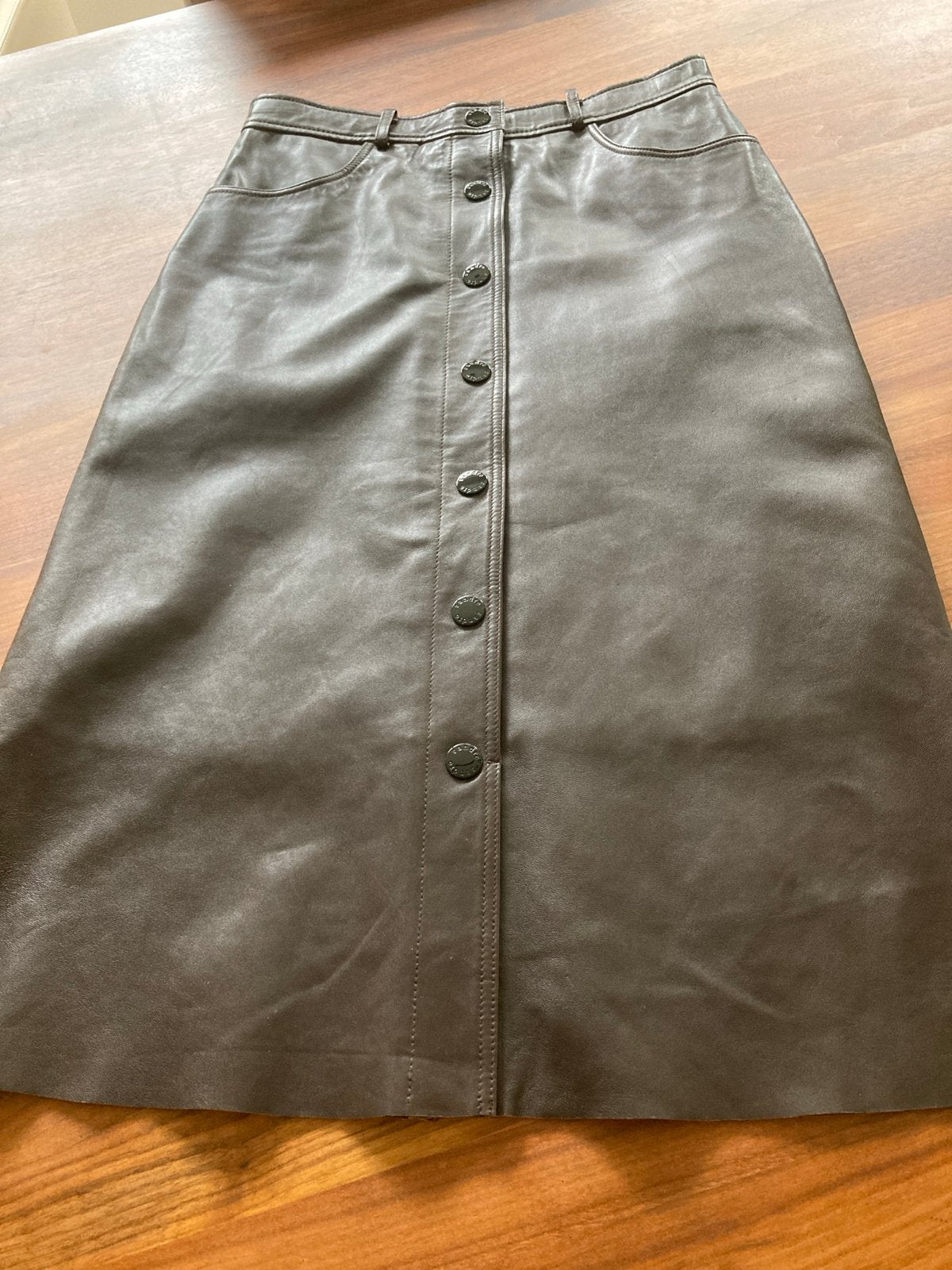 Sandro gevoerde leren rok maat 3 (38), Kleding | Dames, Rokken, Maat 38/40 (M), Bruin, Nieuw, Ophalen of Verzenden