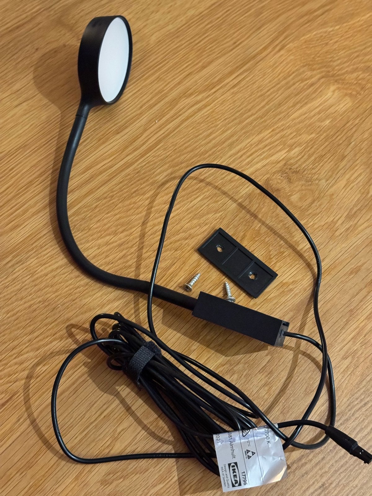 IKEA YTBERG LED lamp voor PAX kast - Zwart, Met schakelaar, Gebruikt, Kunststof, Zwart