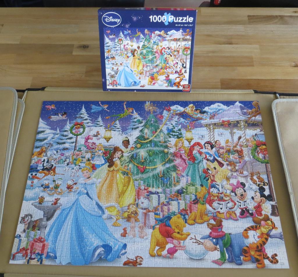 King disney 05266 winter wonderland - puzzel 1000 stukjes, Ophalen of Verzenden, 500 t/m 1500 stukjes, Gebruikt