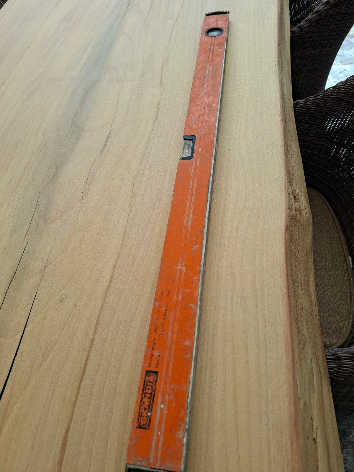 Skandia waterpas 80 cm, Doe-het-zelf en Verbouw, Ophalen, Overige houtsoorten, 25 tot 50 mm, Minder dan 200 cm